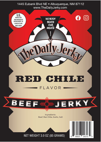 Red Chile Beef Jerky - The Daily JerkyBeef Jerky
