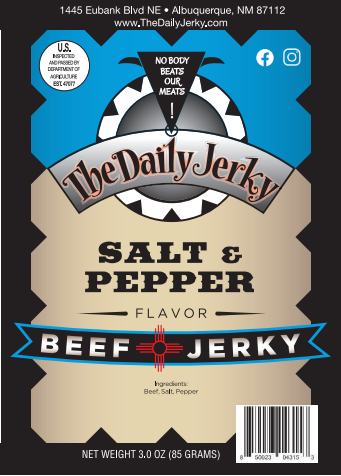 Salt and Pepper flavored Beef Jerky