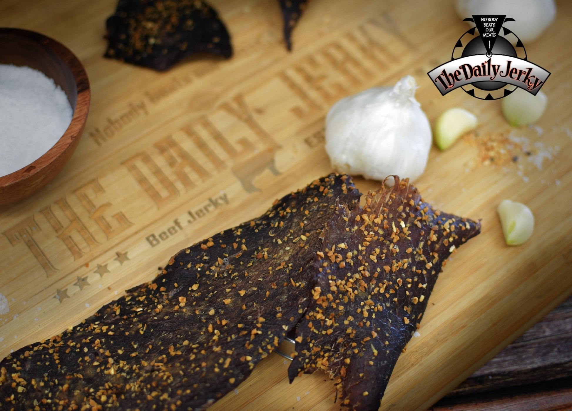 Garlic Beef Jerky - The Daily JerkyBeef Jerky