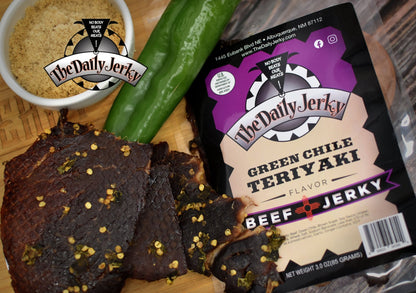 Green Chile Teriyaki Beef Jerky - The Daily JerkyBeef Jerky