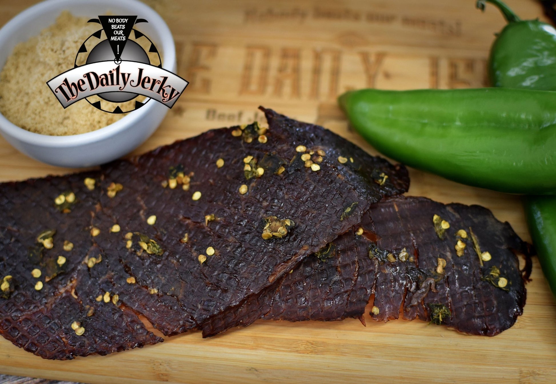 Green Chile Teriyaki Beef Jerky - The Daily JerkyBeef Jerky