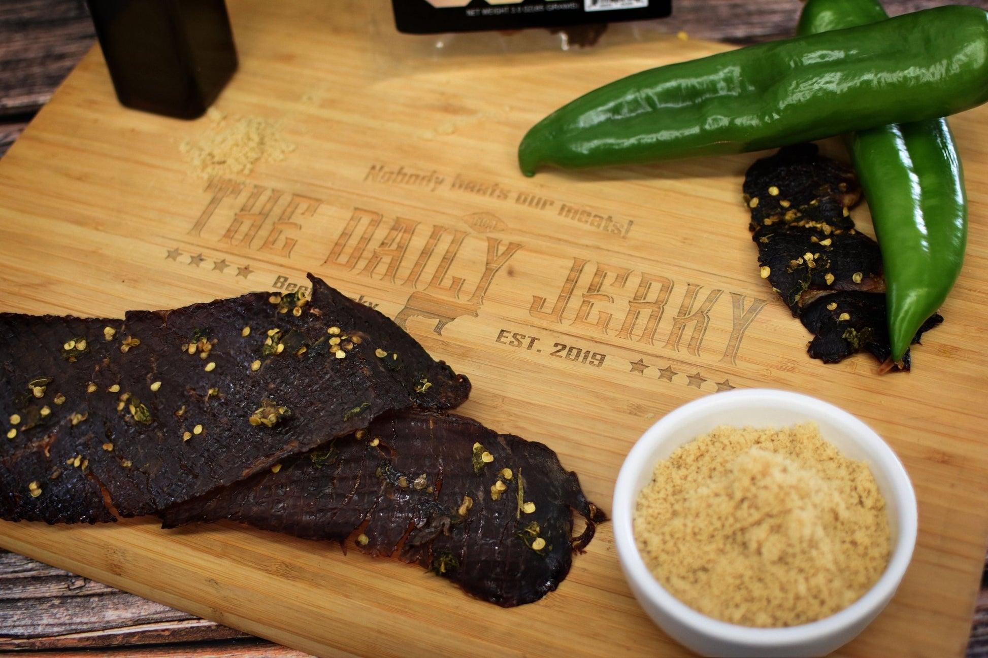 Green Chile Teriyaki Beef Jerky - The Daily JerkyBeef Jerky