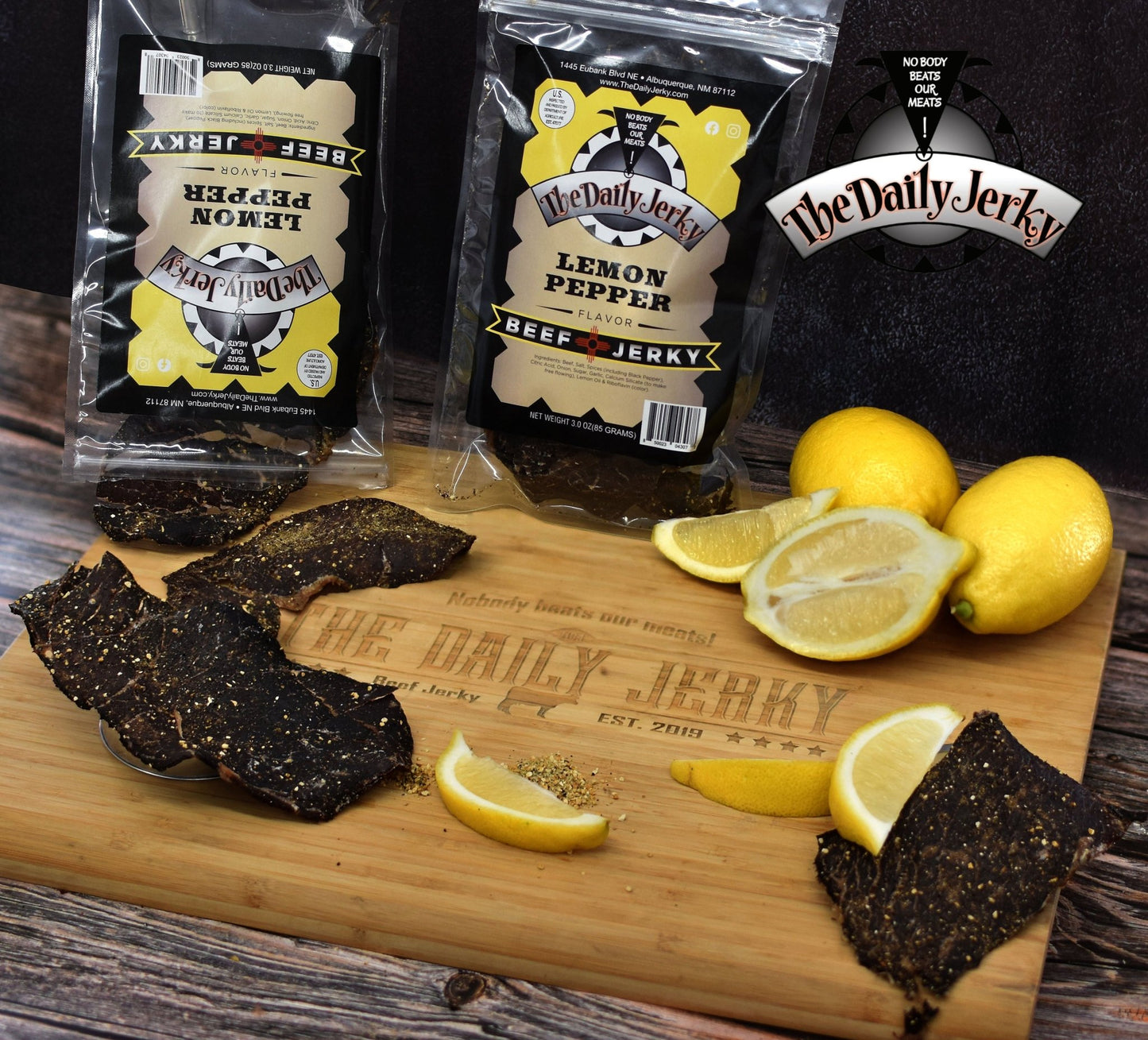 Lemon Pepper Beef Jerky - The Daily JerkyBeef Jerky