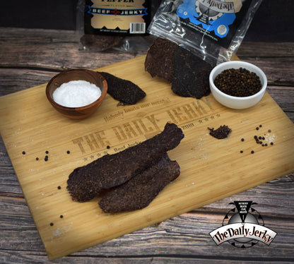 Salt & Pepper Beef Jerky - The Daily JerkyBeef Jerky